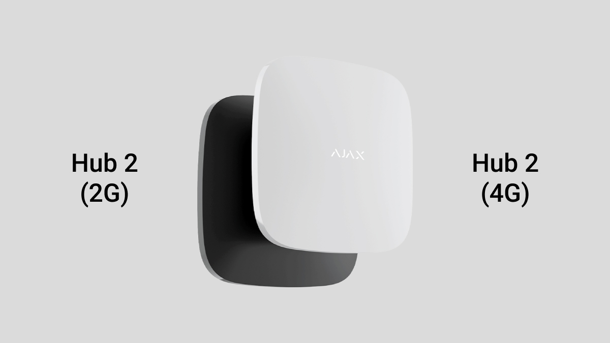 Ajax Hub 2: версия с 4G-модемом